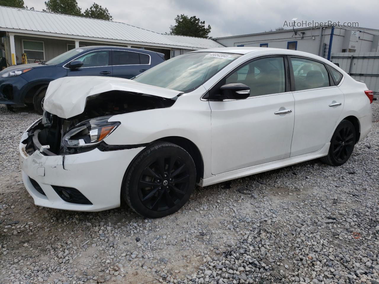 2018 Nissan Sentra S White vin: 3N1AB7AP4JY280390