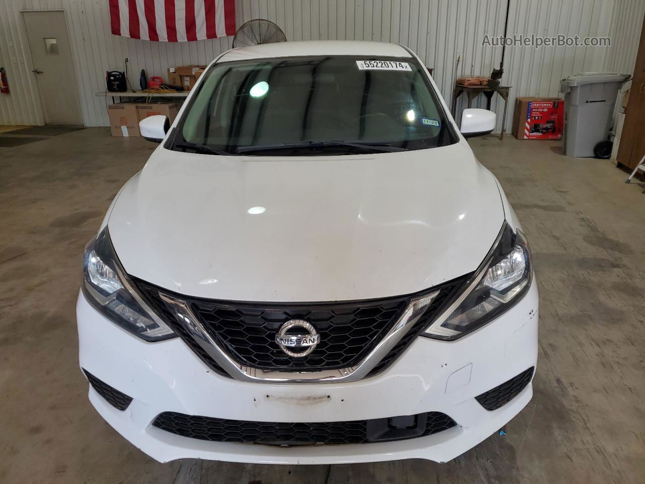 2018 Nissan Sentra S White vin: 3N1AB7AP4JY282446