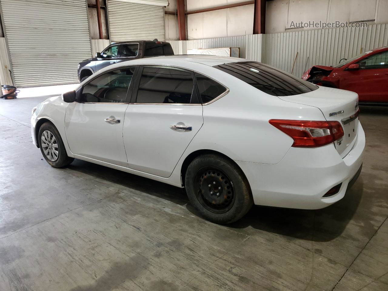 2018 Nissan Sentra S White vin: 3N1AB7AP4JY282446