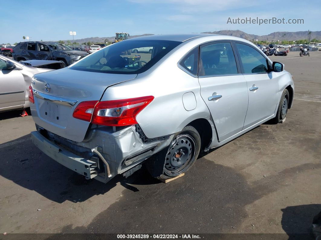 2018 Nissan Sentra S Silver vin: 3N1AB7AP4JY284679