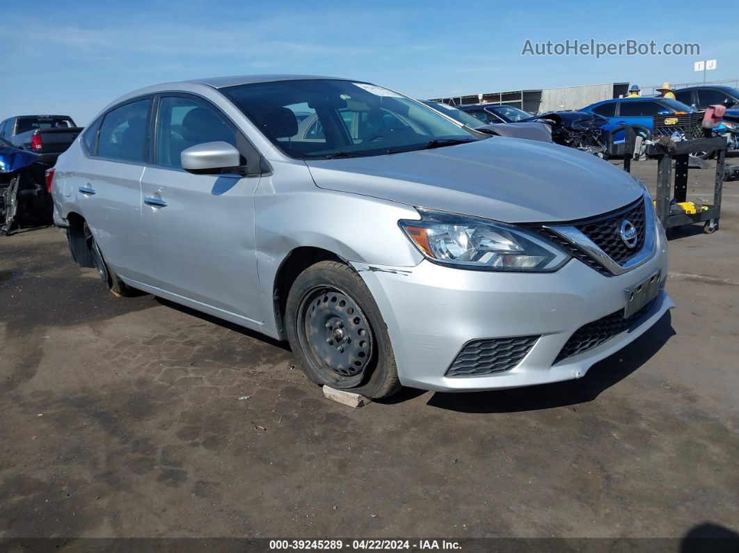 2018 Nissan Sentra S Silver vin: 3N1AB7AP4JY284679