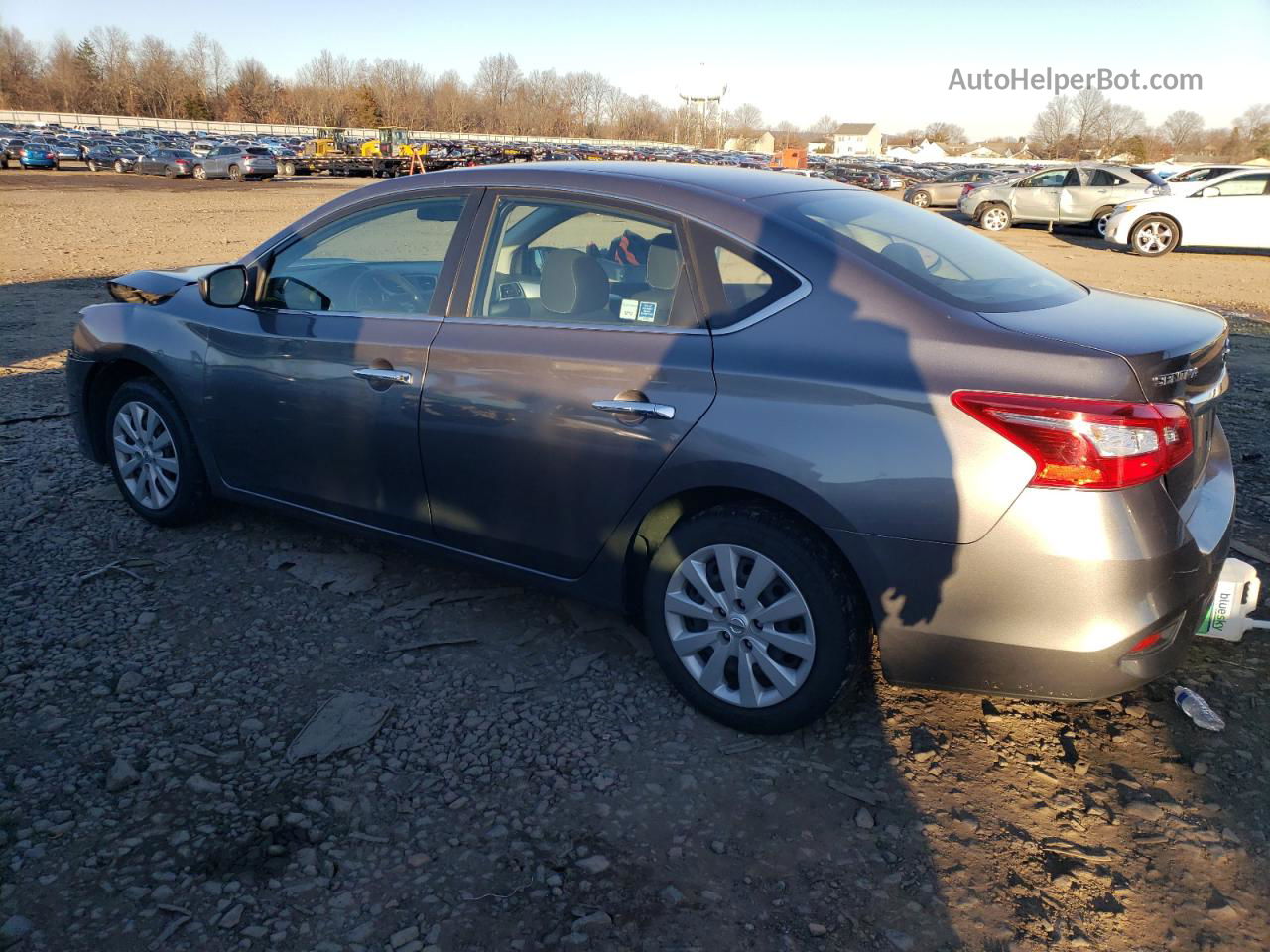 2018 Nissan Sentra S Gray vin: 3N1AB7AP4JY293205