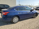 2018 Nissan Sentra S Blue vin: 3N1AB7AP4JY304123