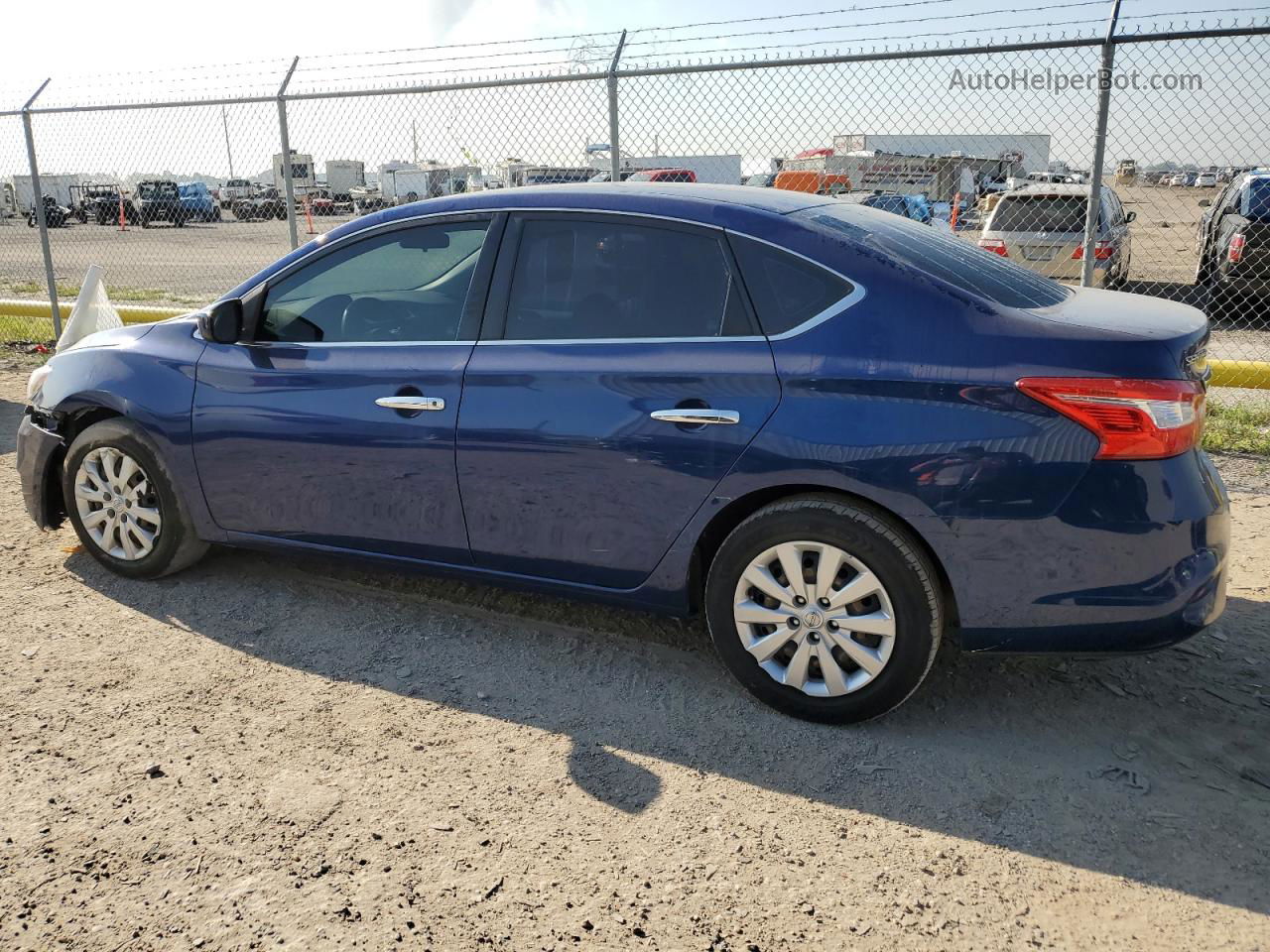 2018 Nissan Sentra S Blue vin: 3N1AB7AP4JY304123