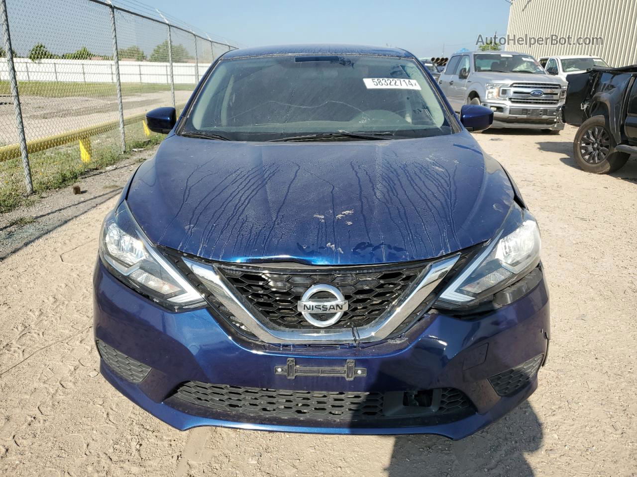 2018 Nissan Sentra S Blue vin: 3N1AB7AP4JY304123