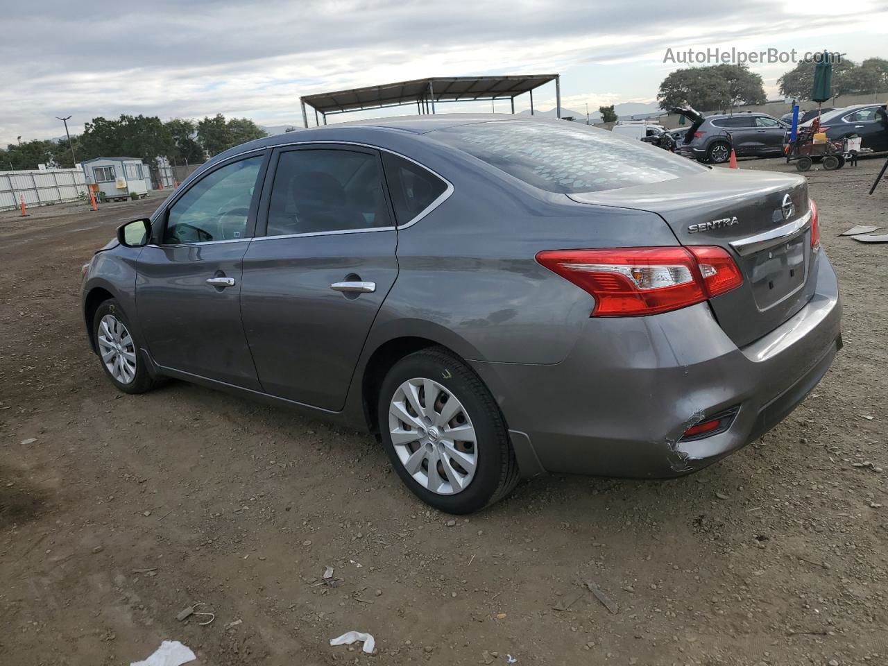 2018 Nissan Sentra S Gray vin: 3N1AB7AP4JY304817