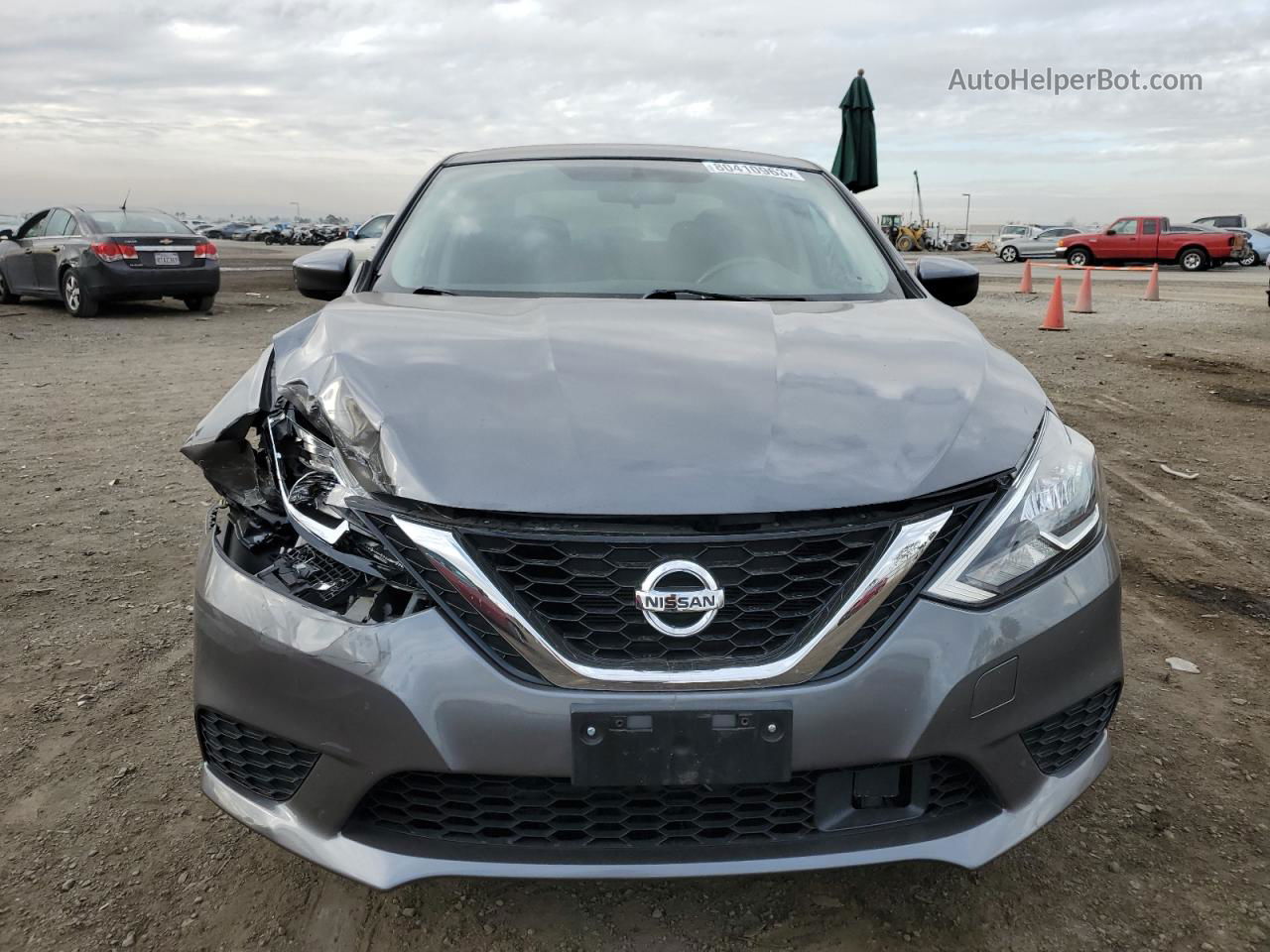 2018 Nissan Sentra S Gray vin: 3N1AB7AP4JY304817