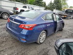 2018 Nissan Sentra S Blue vin: 3N1AB7AP4JY314456