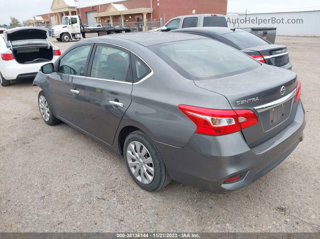 2018 Nissan Sentra S Gray vin: 3N1AB7AP4JY325554