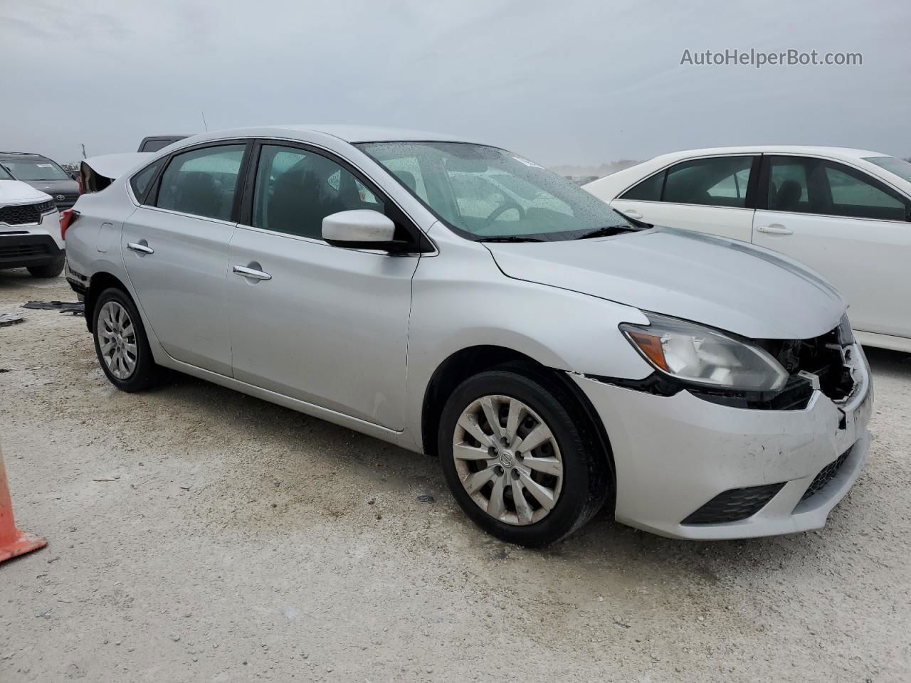 2018 Nissan Sentra S Silver vin: 3N1AB7AP4JY326865