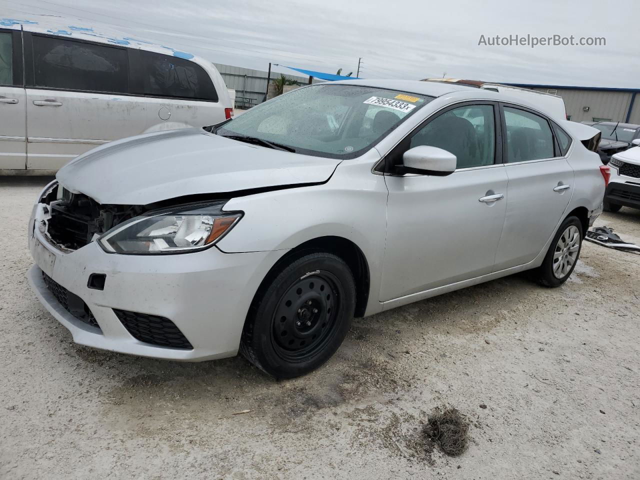 2018 Nissan Sentra S Silver vin: 3N1AB7AP4JY326865