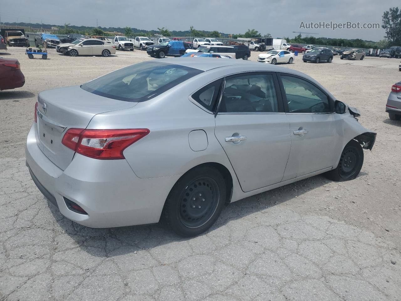 2018 Nissan Sentra S Silver vin: 3N1AB7AP4JY331712