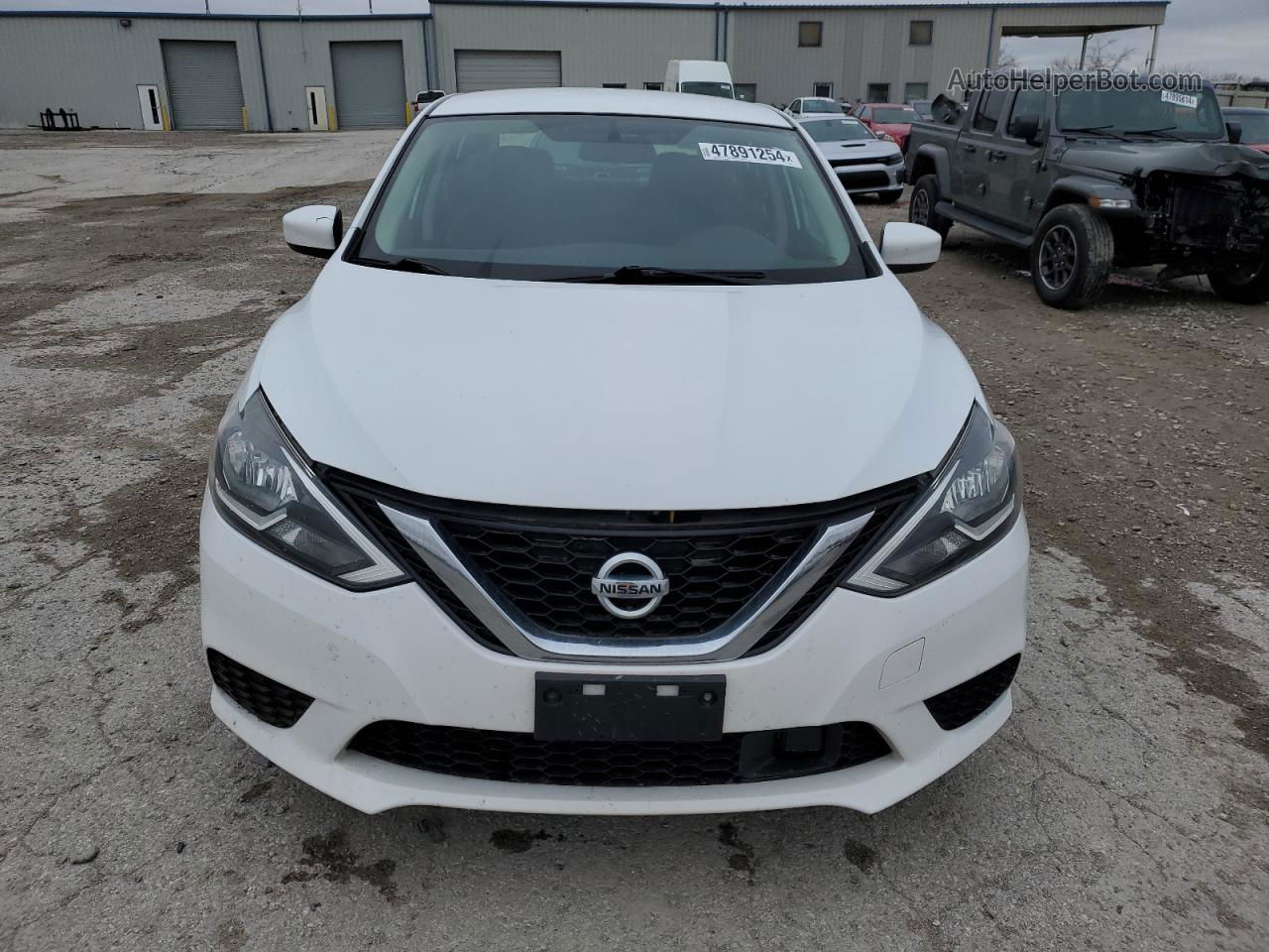 2018 Nissan Sentra S Белый vin: 3N1AB7AP4JY332388