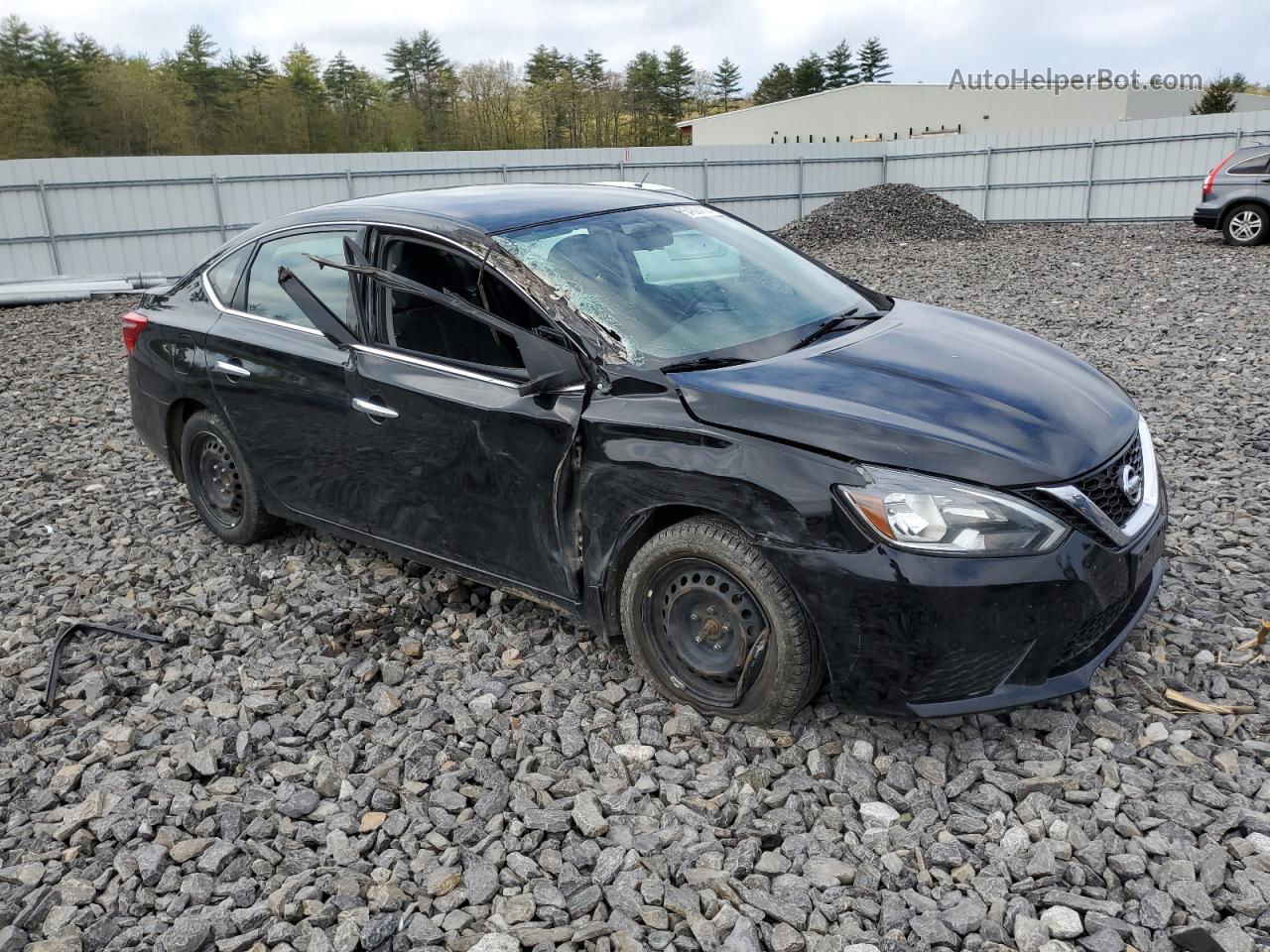 2018 Nissan Sentra S Black vin: 3N1AB7AP4JY332732