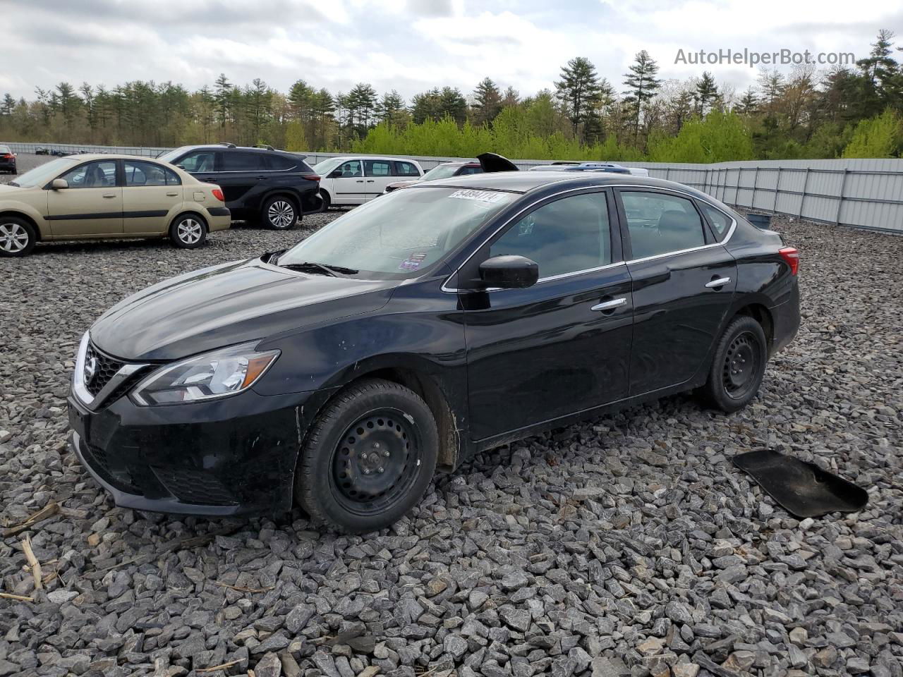 2018 Nissan Sentra S Black vin: 3N1AB7AP4JY332732