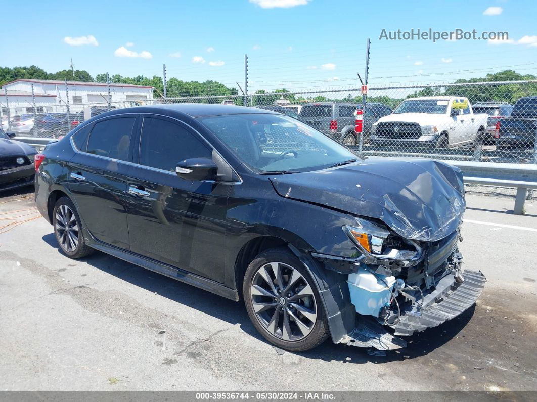 2018 Nissan Sentra Sr Черный vin: 3N1AB7AP4JY336070