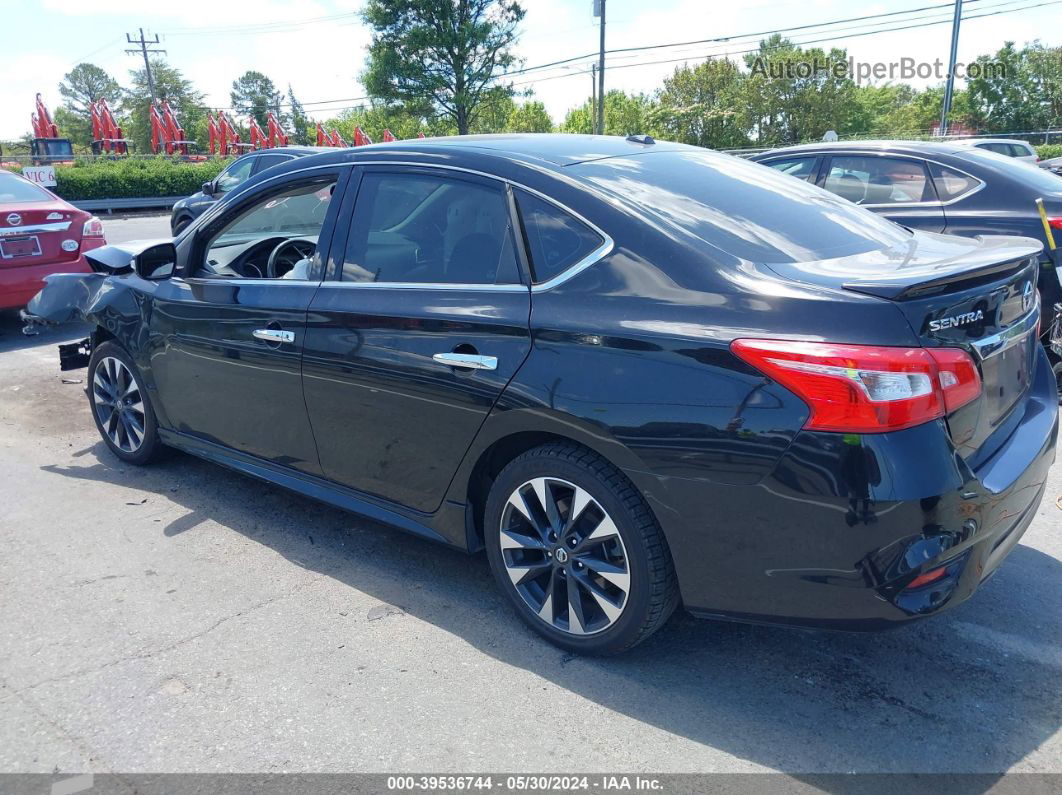 2018 Nissan Sentra Sr Черный vin: 3N1AB7AP4JY336070