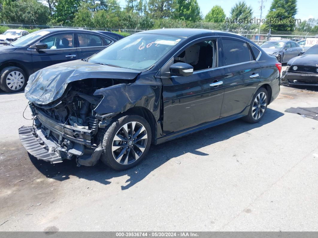 2018 Nissan Sentra Sr Черный vin: 3N1AB7AP4JY336070