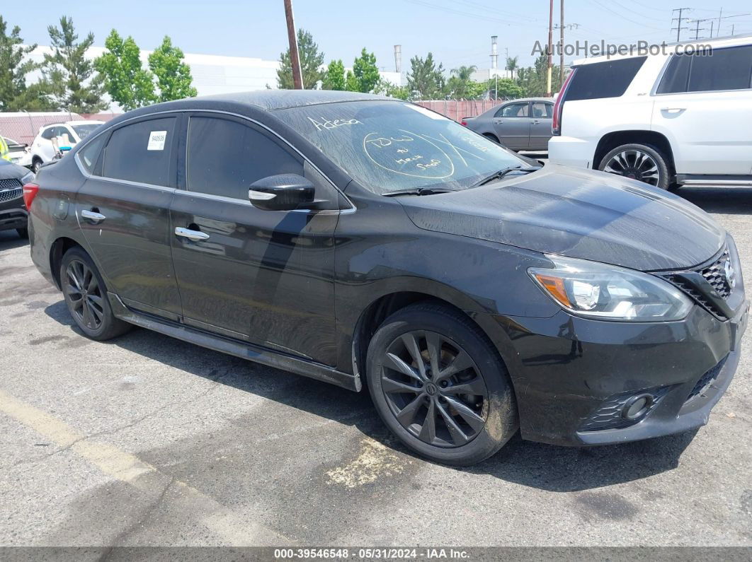 2018 Nissan Sentra Sr Черный vin: 3N1AB7AP4JY341740