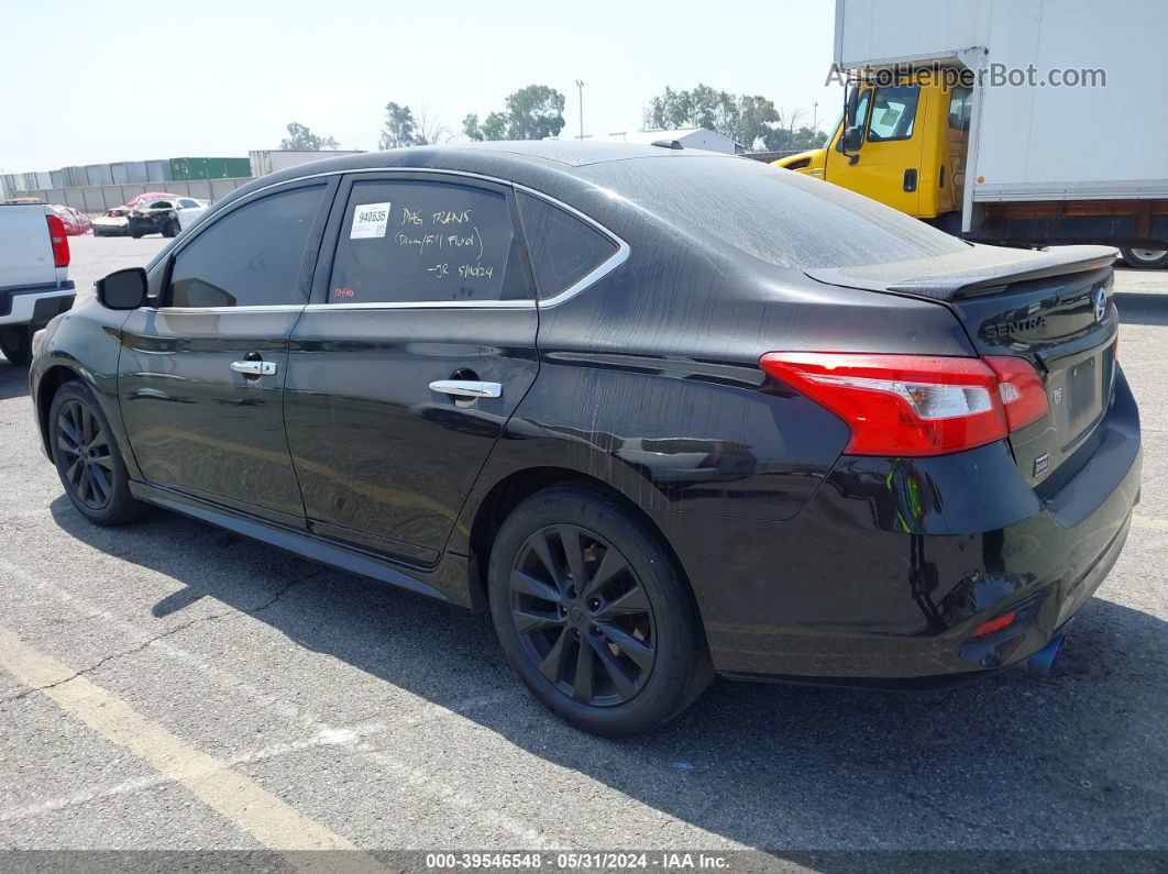 2018 Nissan Sentra Sr Black vin: 3N1AB7AP4JY341740