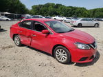 2018 Nissan Sentra S Red vin: 3N1AB7AP4JY347148