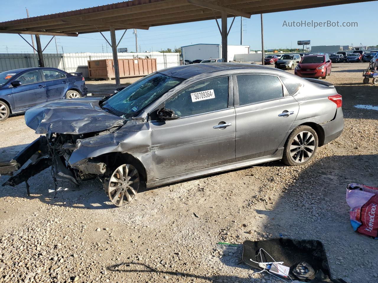 2019 Nissan Sentra S Серебряный vin: 3N1AB7AP4KY204041