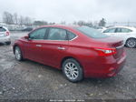 2019 Nissan Sentra Sv Maroon vin: 3N1AB7AP4KY205805