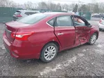 2019 Nissan Sentra Sv Maroon vin: 3N1AB7AP4KY205805