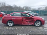 2019 Nissan Sentra Sv Maroon vin: 3N1AB7AP4KY205805