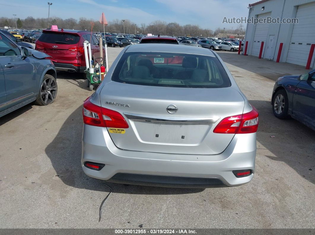 2019 Nissan Sentra S Silver vin: 3N1AB7AP4KY209384