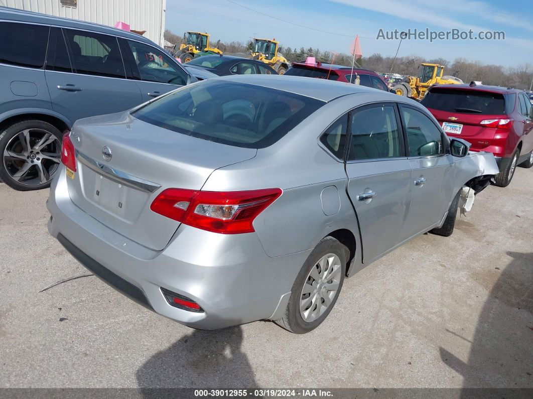 2019 Nissan Sentra S Silver vin: 3N1AB7AP4KY209384