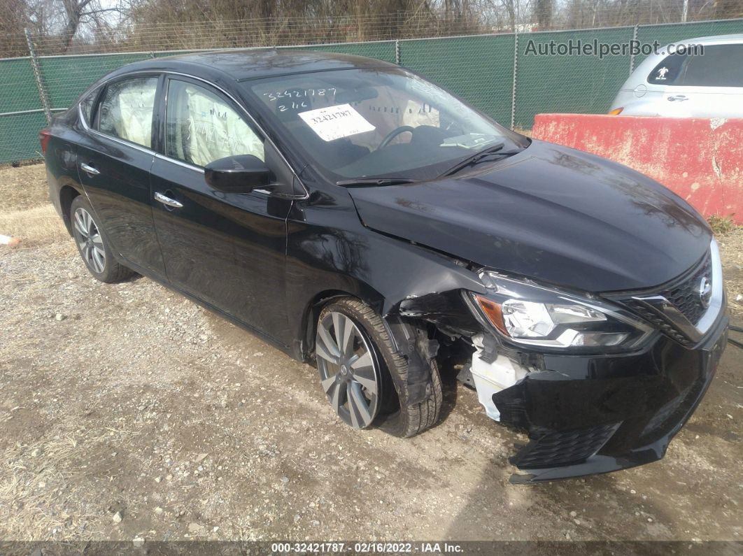 2019 Nissan Sentra Sv Черный vin: 3N1AB7AP4KY211555