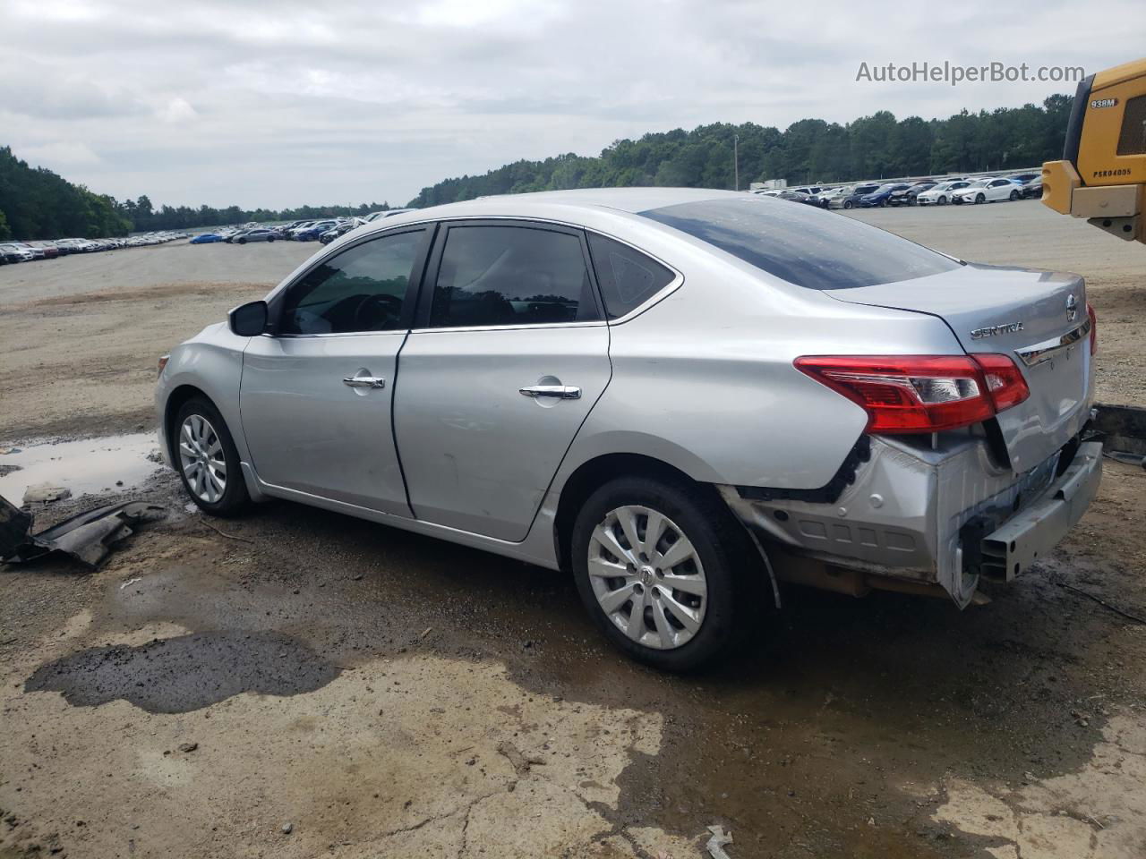 2019 Nissan Sentra S Серебряный vin: 3N1AB7AP4KY211636