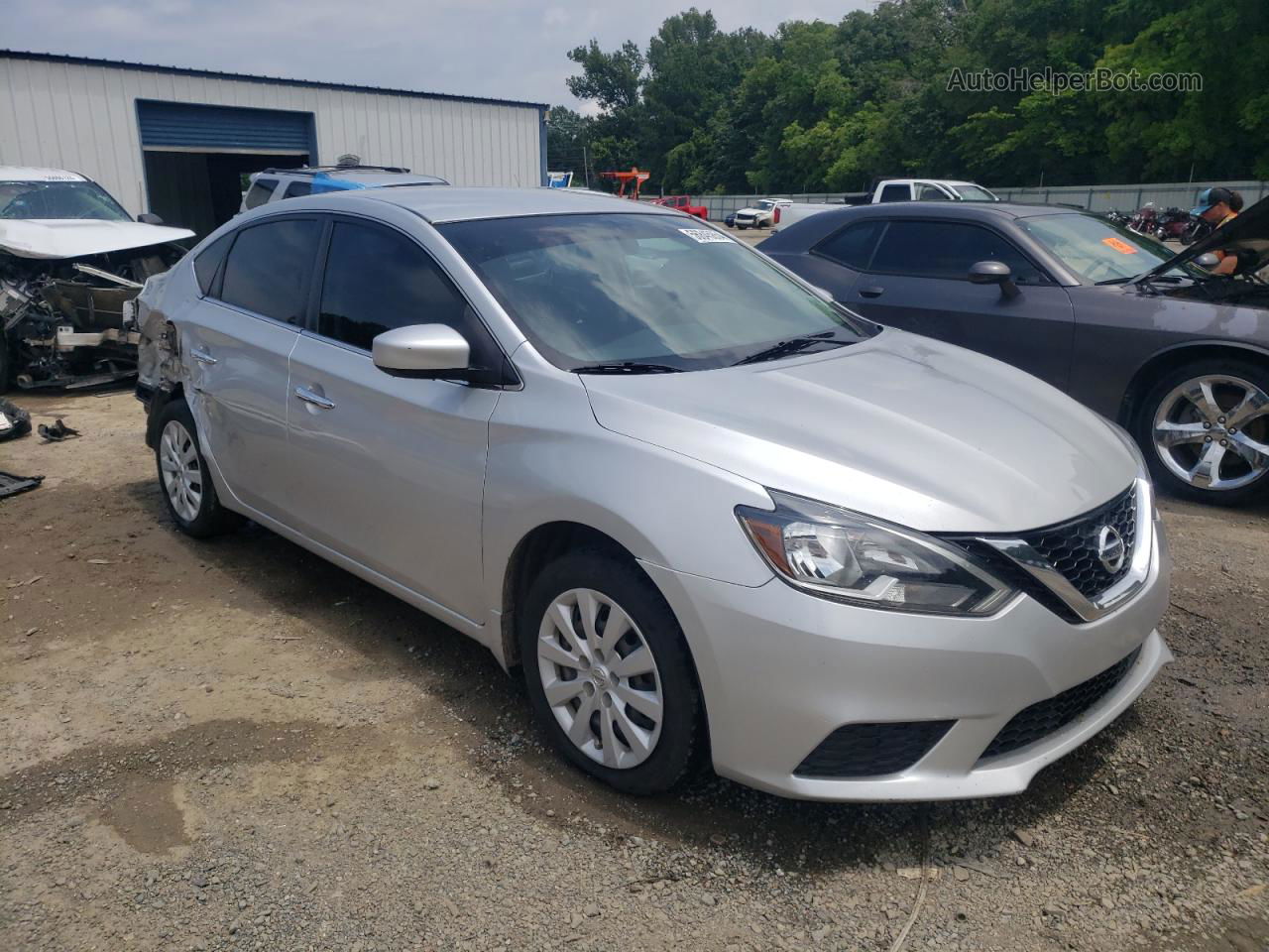 2019 Nissan Sentra S Silver vin: 3N1AB7AP4KY211636