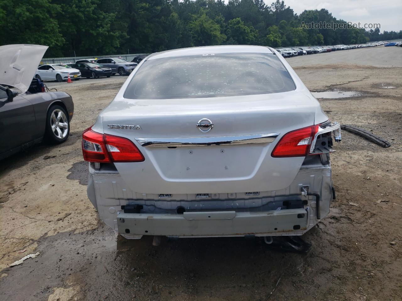 2019 Nissan Sentra S Silver vin: 3N1AB7AP4KY211636