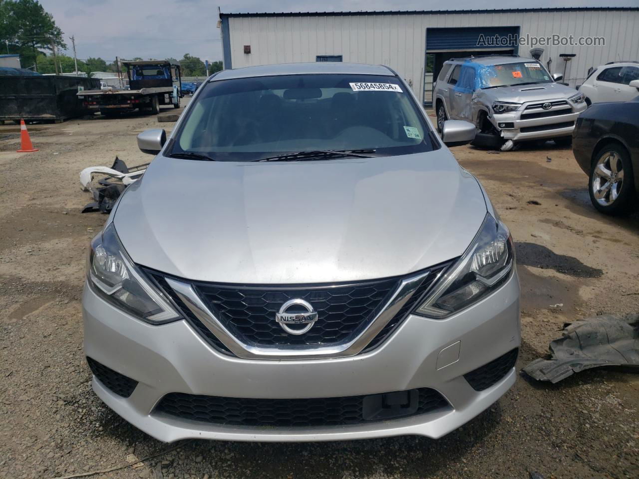 2019 Nissan Sentra S Silver vin: 3N1AB7AP4KY211636