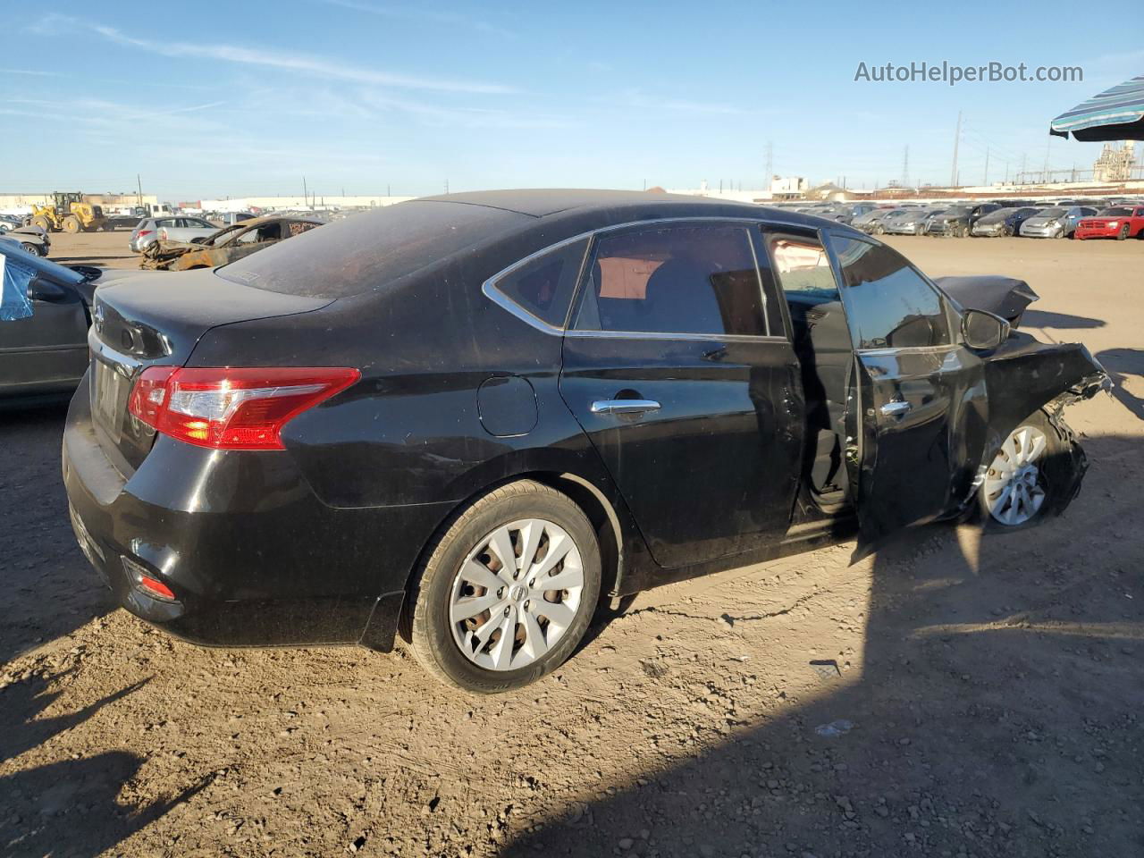 2019 Nissan Sentra S Black vin: 3N1AB7AP4KY221874