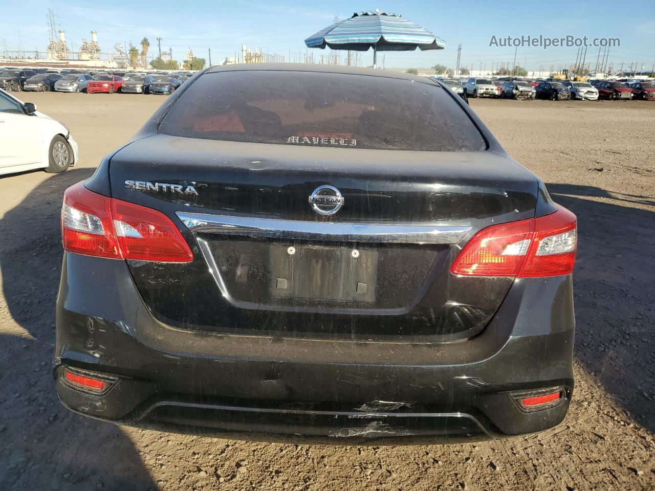 2019 Nissan Sentra S Black vin: 3N1AB7AP4KY221874