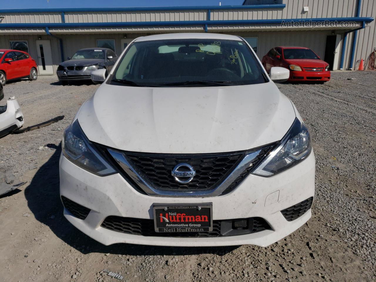 2019 Nissan Sentra S White vin: 3N1AB7AP4KY245897