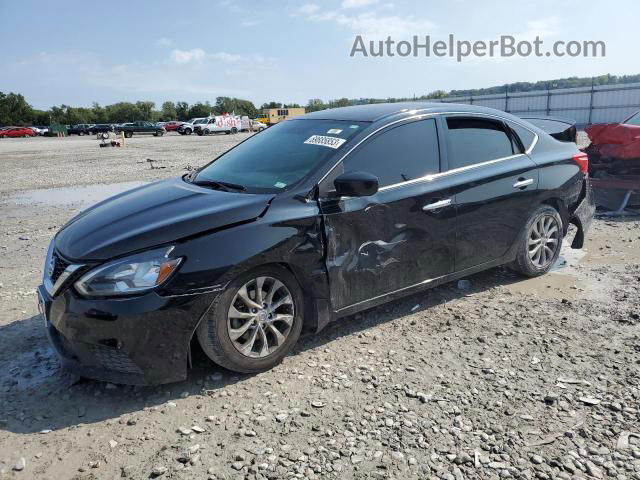 2019 Nissan Sentra S Black vin: 3N1AB7AP4KY251845