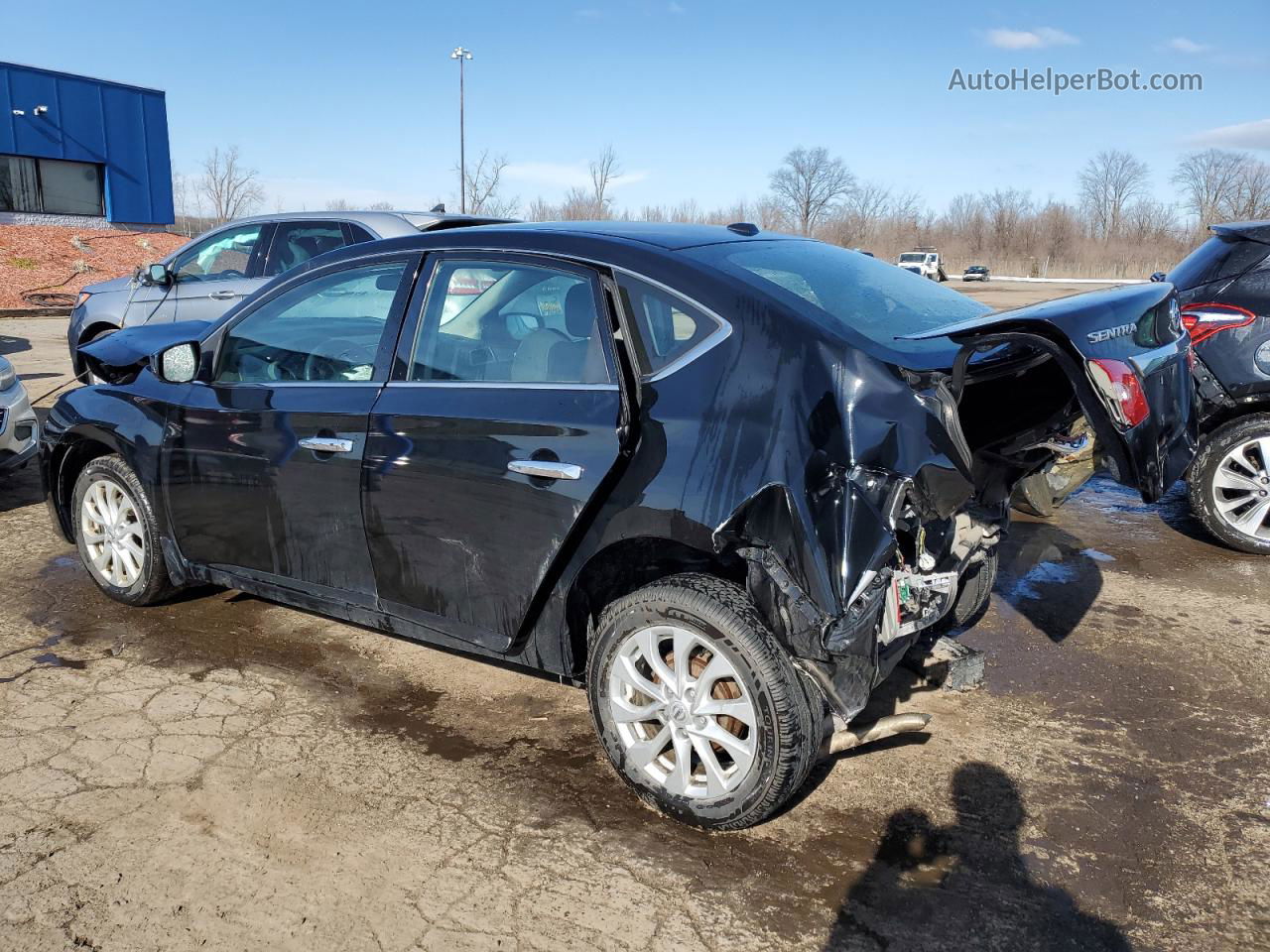 2019 Nissan Sentra S Black vin: 3N1AB7AP4KY257595