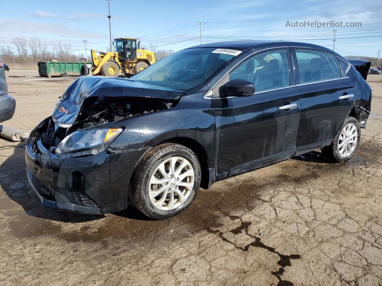 2019 Nissan Sentra S Black vin: 3N1AB7AP4KY257595