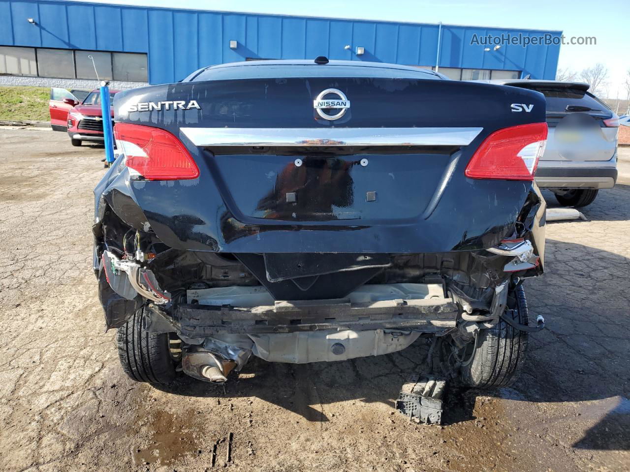 2019 Nissan Sentra S Black vin: 3N1AB7AP4KY257595