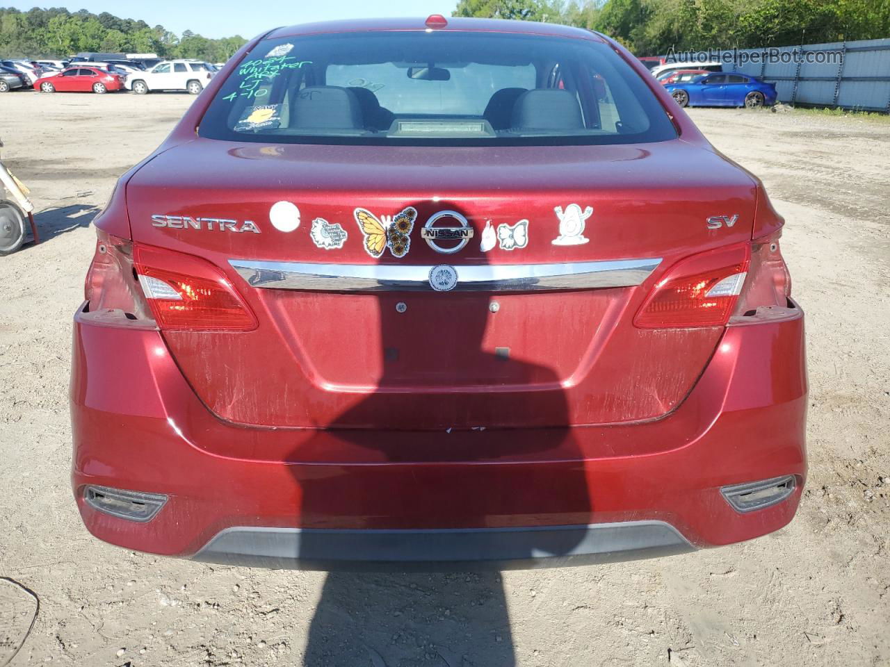 2019 Nissan Sentra S Red vin: 3N1AB7AP4KY263106