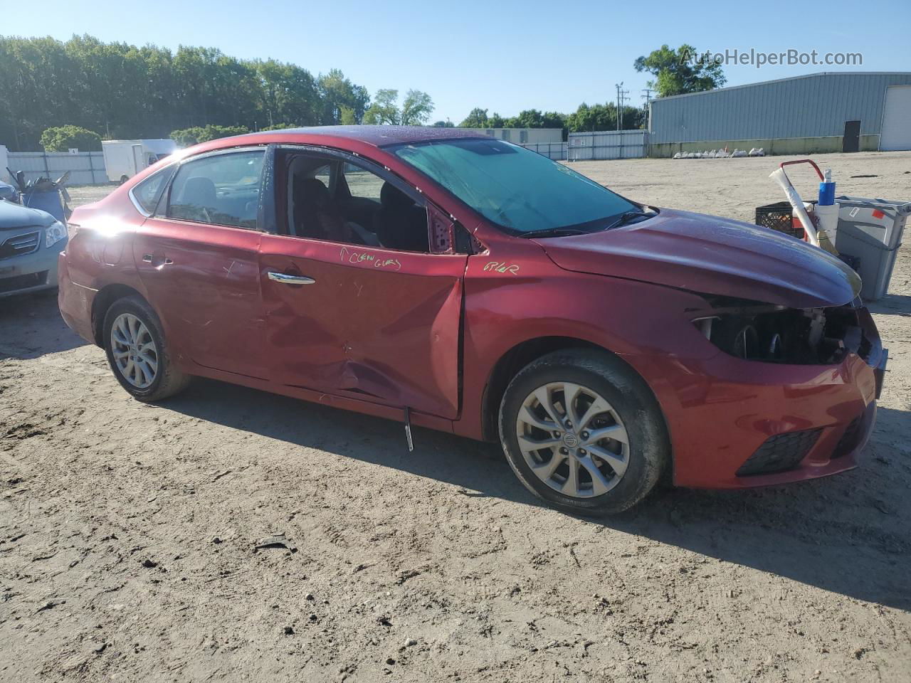 2019 Nissan Sentra S Red vin: 3N1AB7AP4KY263106