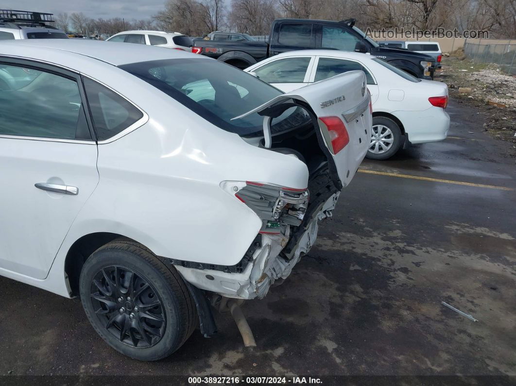 2019 Nissan Sentra S White vin: 3N1AB7AP4KY267611