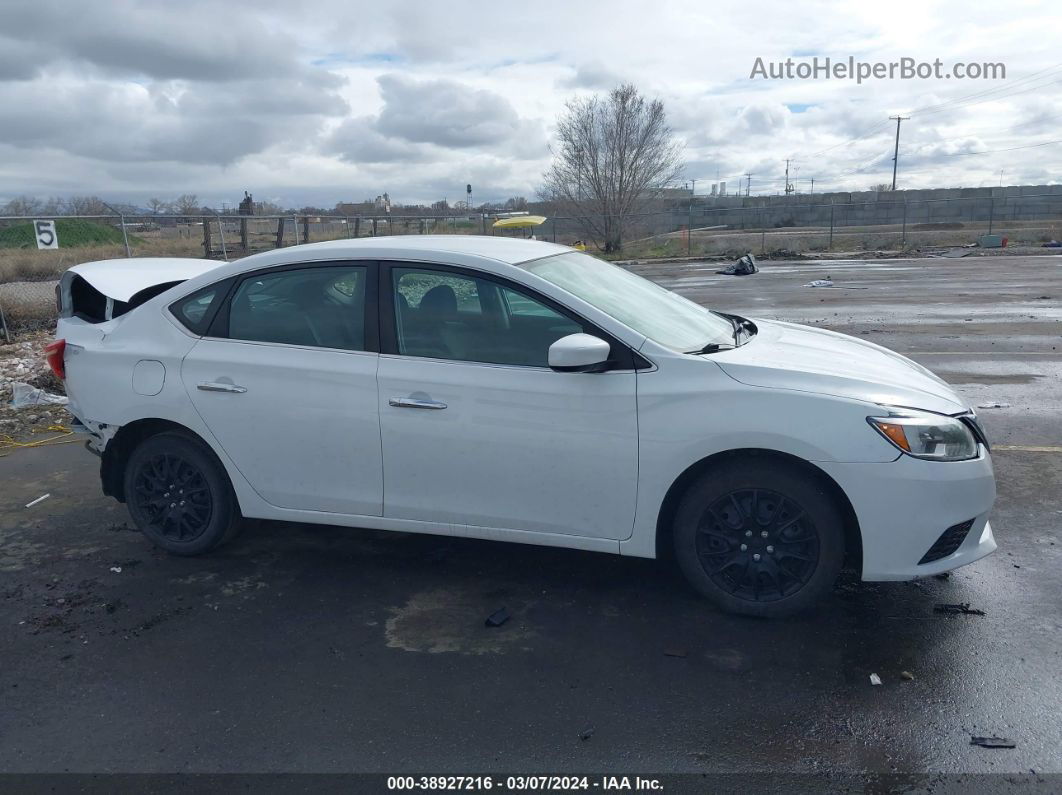 2019 Nissan Sentra S White vin: 3N1AB7AP4KY267611