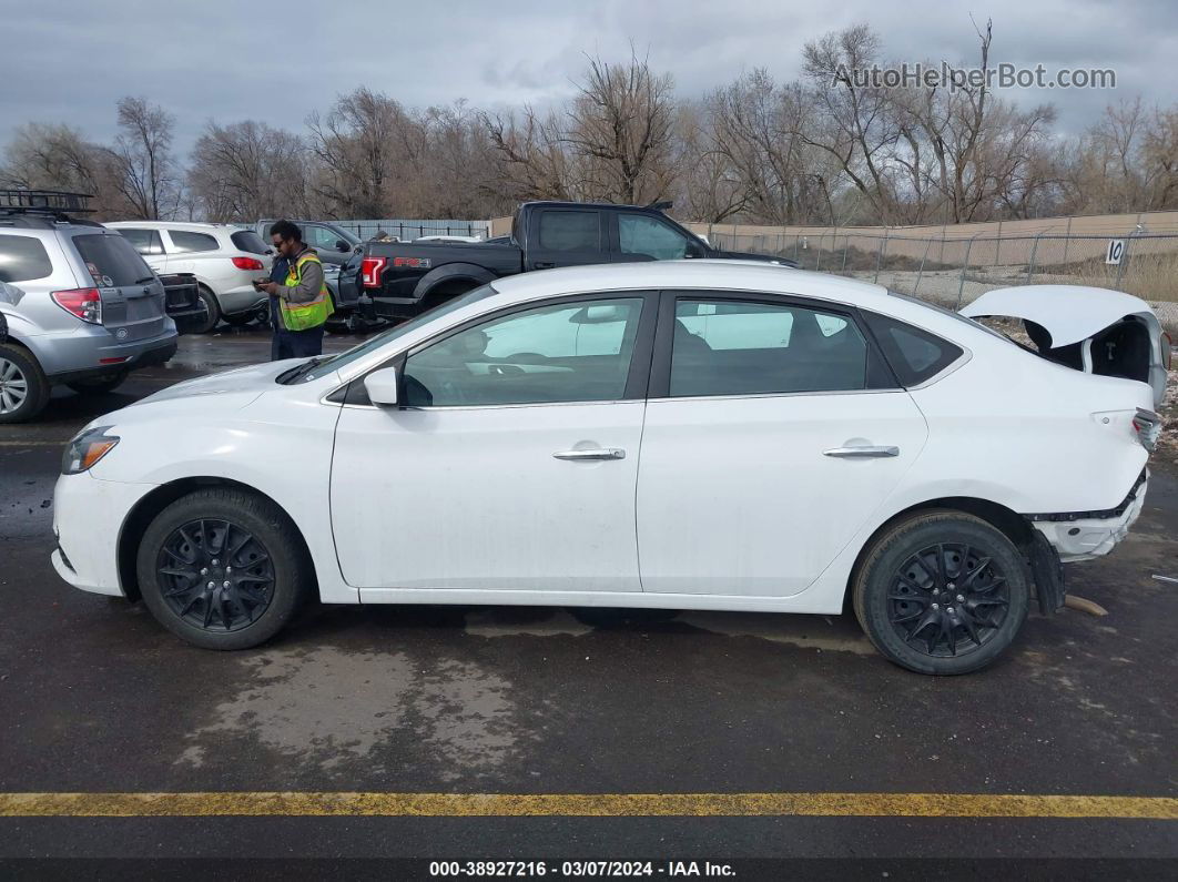 2019 Nissan Sentra S White vin: 3N1AB7AP4KY267611