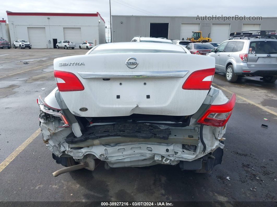 2019 Nissan Sentra S White vin: 3N1AB7AP4KY267611