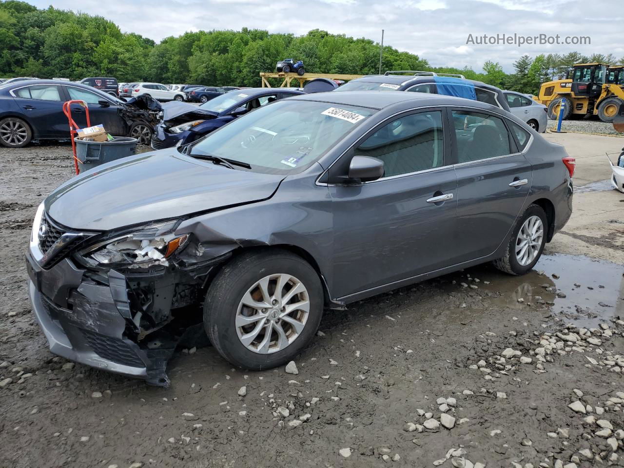 2019 Nissan Sentra S Gray vin: 3N1AB7AP4KY273635